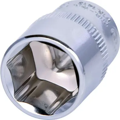 1/4" CHROMEplus Hexagonal socket, 13mm 