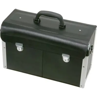 Tool case, leather, 420x150x250mm 