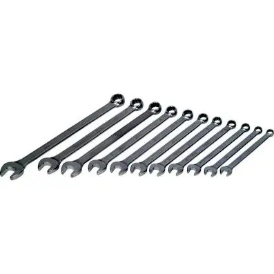 Combination spanner set, extra long 11 p cs 12-24mm 