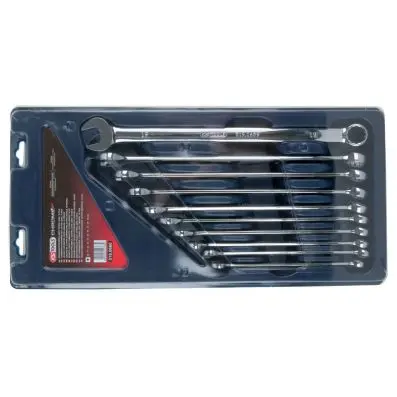 CHROMEplus Combination spanner set, extr a long, 10 pcs 