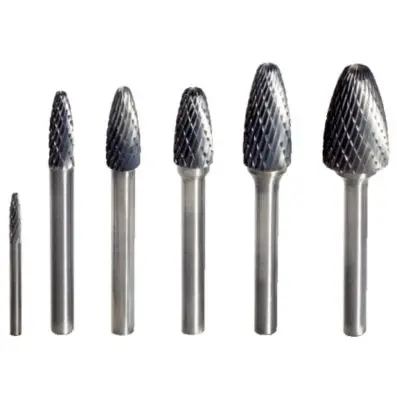 Hard metal round arch rotary burr form F , 3mm 