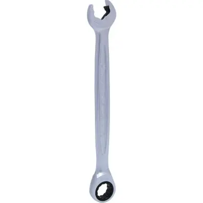 DUO GEARplus combination spanner set wit h ratchet mechanism in ring and open jaw 