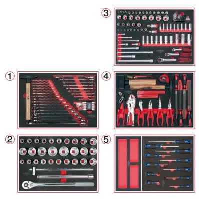 SCS system insert set, construction mach inery, 171 pcs 