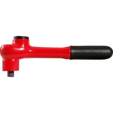 1/2" head-reversible ratchet with protec tive insulation, 32 tooth 