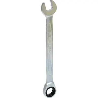 GEARplus Combination ratchet spanner, 15 mm 