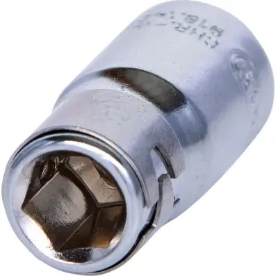 1/4" CHROMEplus Bit adaptor socket,for b its 1/4"with retaining ring 