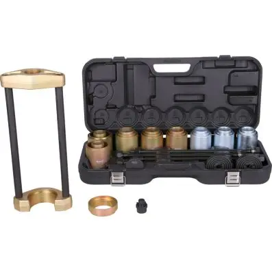 Universal press tool set for axle parts, 38 pcs 