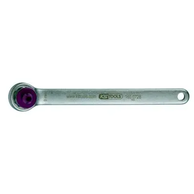 Brake bleeding spanneret, extra-short, 9 mm, Purple 
