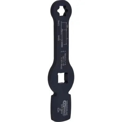3/4" Slogging Torx-E spanner with 2 stri king faces, E24 