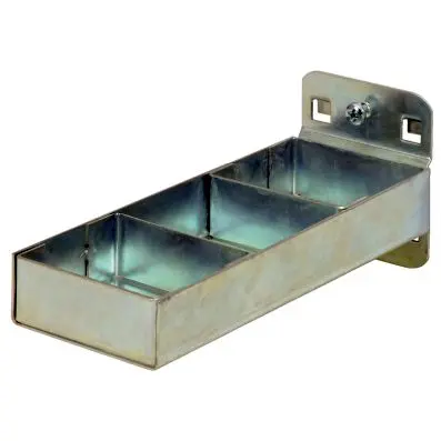 Small component tray with partition, 150 x55mm 