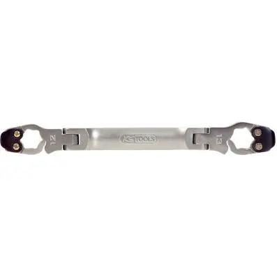 CHROMEplus Ratchet spanner with revolvin g head, 12x13mm 