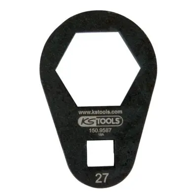 3/8" set of insert ring spanners, extra flat, 27 mm 