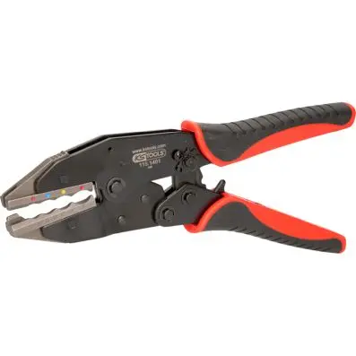 Crimp pliers for insulated impact links with shrink tubing 