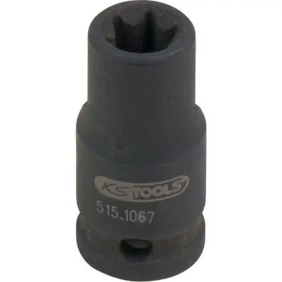 1/4" Torx E impact socket, short, E7 