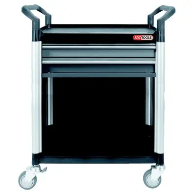 Workshop service trolley+2drawers+lining 