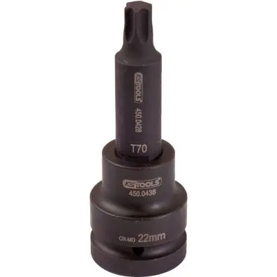 3/4" impact bit socket, Torx, long, T90 