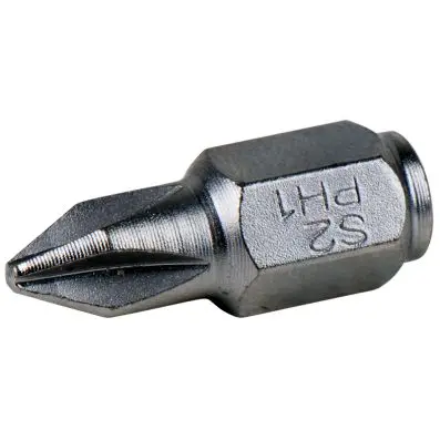 1/4" mini bit for Phillips head screws P H 0, 18 mm 
