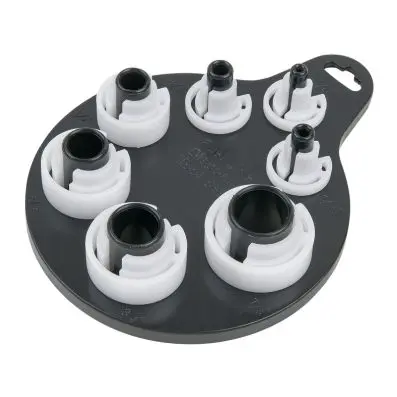 Pipe connection release clip set for CLI C spring closing pipe coupling, 7 pcs 