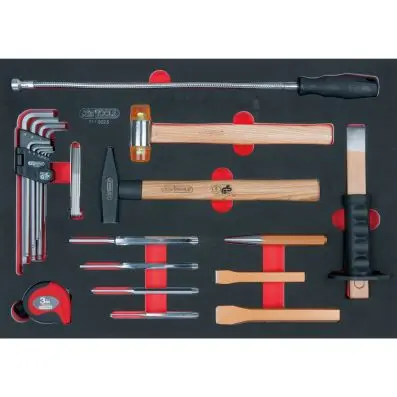 SCS hammer and wrench set, 23 pcs, 1/1 s ystem insert 