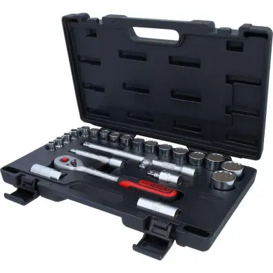 1/2" Socket set, 24 pcs 12 point 