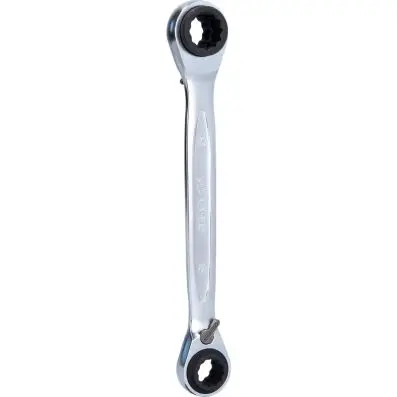 4 in 1 GEARplus reversing double ratchet ring spanner, 12x13x14x15mm 