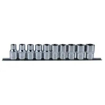 1/2" CHROMEplus Hexagonal socket set, 10 pcs, 