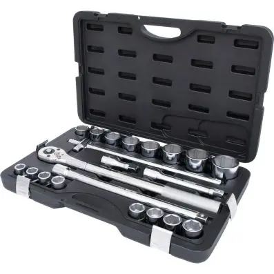 3/4" Socket set, 21 pcs 6 point 
