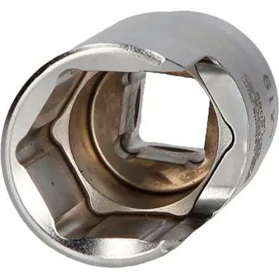 3/8" special angled pipe connector socke t, 19 mm 