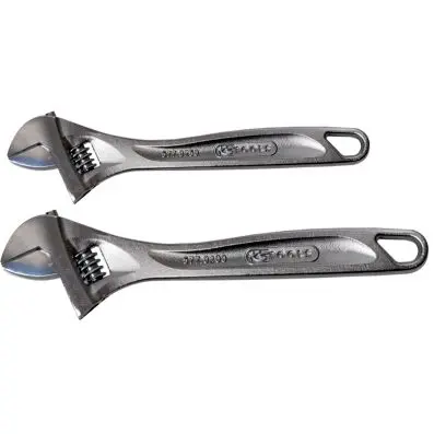 Adjustable spanner set, 2 pcs 