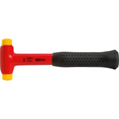 Soft-head hammer with protective insulat ion, head Ø 25mm 