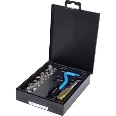 Stainless steel thread repair set M14x1, 25mm, 17 pcs 