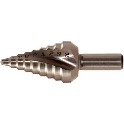 HSS stepped hole cutter, short,Ø 4-30mm, 14 steps 