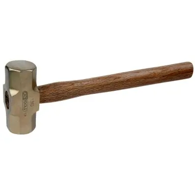 BRONZEplus Mining hammer 2500 g, with hi ckory handle 