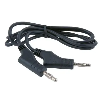 Measuring line extension with double plu g and additional socket 1,100 mm (black) 
