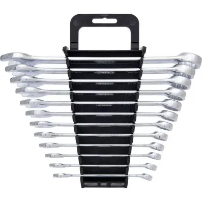 Combination spanners set, offset, 12 pcs 8-19mm 