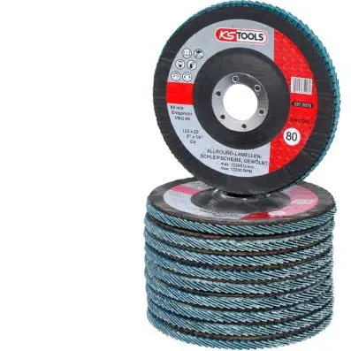 Allround flap wheel, curved, Ø 125mm, gr it 80 