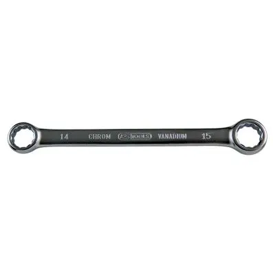 ULTIMATEplus Double ring ended spanner, 17x19mm 