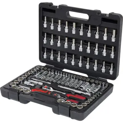 1/4"+3/8" CHROMEplus Socket set, 99 pcs 