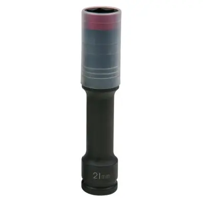 SlimPOWER Alloy rim impact socket, extra deep, 21 mm 