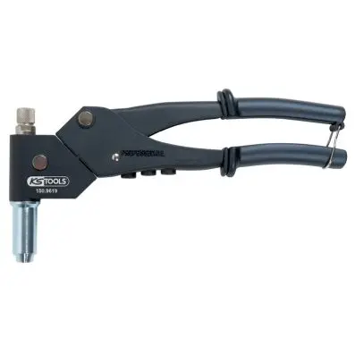 Hand rivetting tool, 360° rotating head 