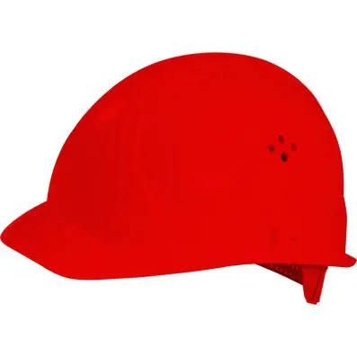 Protective hard hat, red 