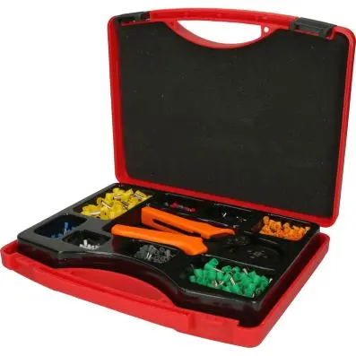 Assortment wire end ferrules with crimpi ng pliers, 0.25 mm² - 6.0 mm², 1001 pcs. 