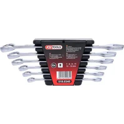 Brake bleeding combination spanner set, 6 pcs 
