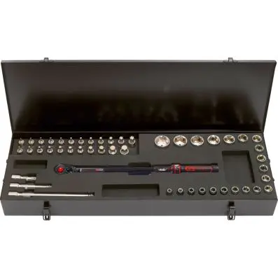 1/2" ERGOTORQUE®precision torque wrench set with reversible ratchet head, 40-200 