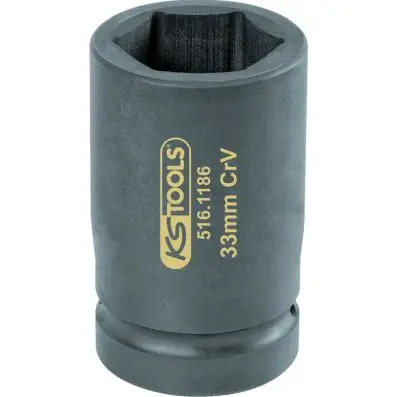 1" Socket, hexagonal 33 mm 