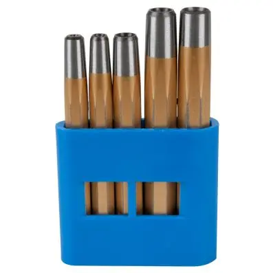 Rivet head setter set, 5 pcs 