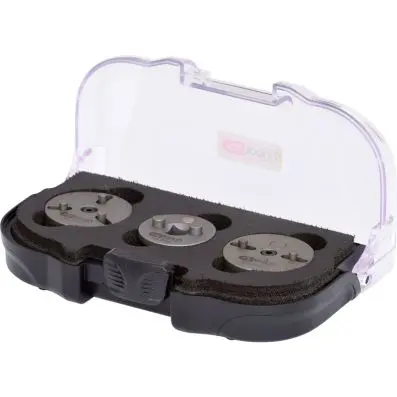 Universal brake piston re-setter tool ad apter set, 3 pcs. 