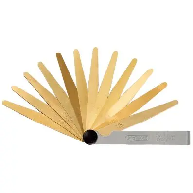 Antimagnetic brass feeler gauge, 13 blad es 