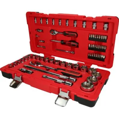 1/4"+1/2" CHROMEplus Socket set, 68 pcs 