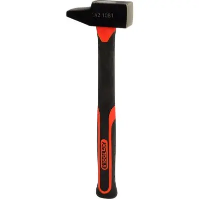 Fitters hammer, French form, fiberglas h andle, 800g 